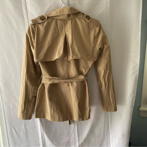 NWOT XXI Raincoat in tan. SZ S PETITE. - Picture 3 of 12